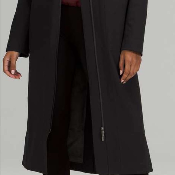 NWOT Lululemon Repelshel Maxi coat. Velcro closures added. - Picture 3 of 15